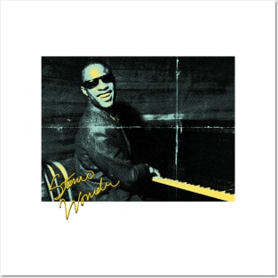 Young Retro Stevie Wonder Mint Posters and Art